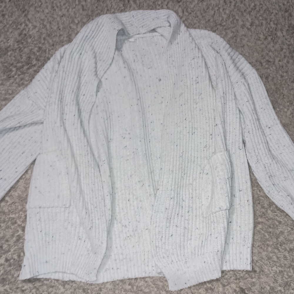 Women's Chic Soul Sweater Overthrow Sz 2Xl/3XL Color White Red Winter Festive...